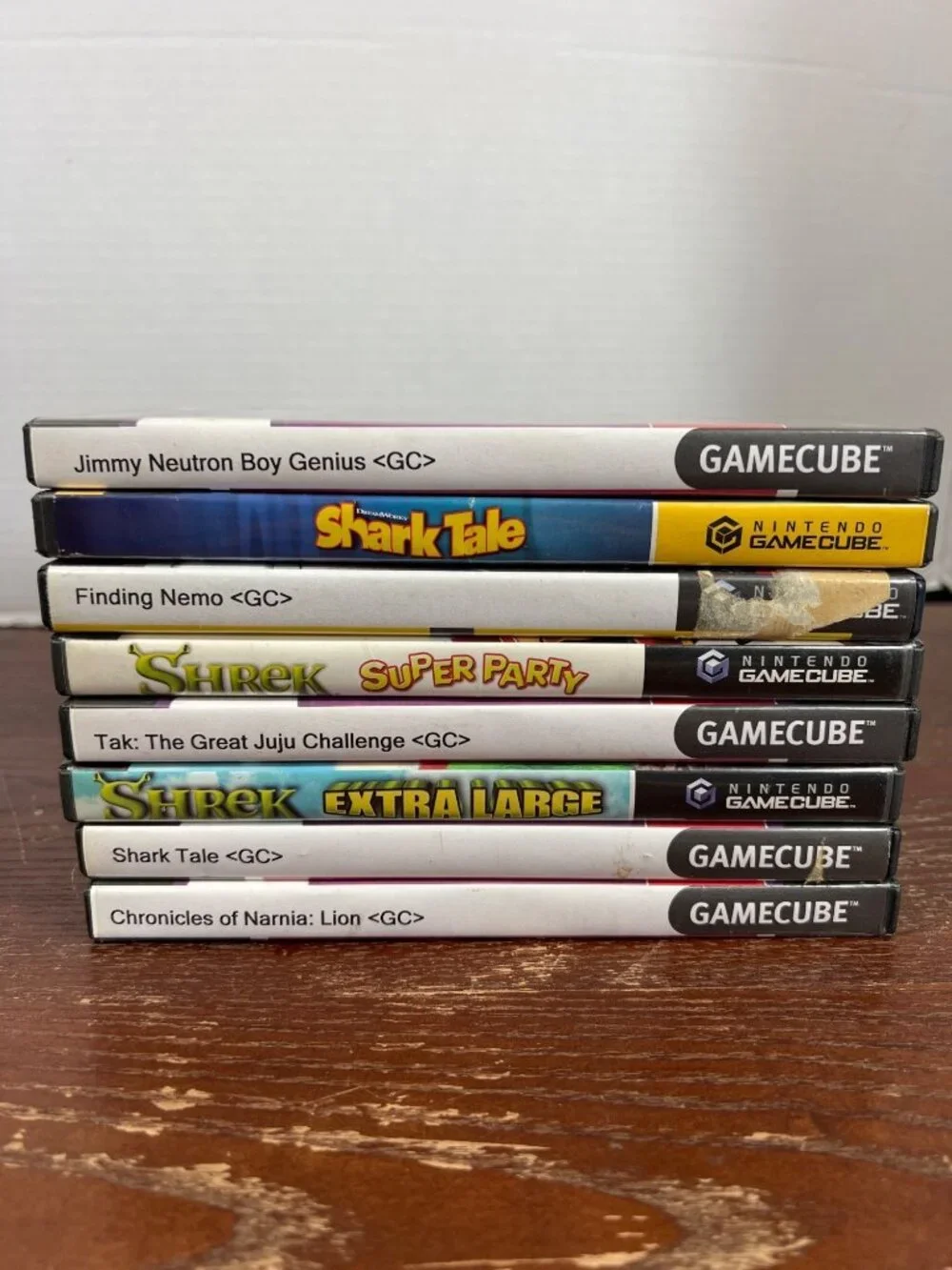 Nintendo GameCube Game Lot - Jimmy Neutron Shark Tale Shrek Super Party Finding